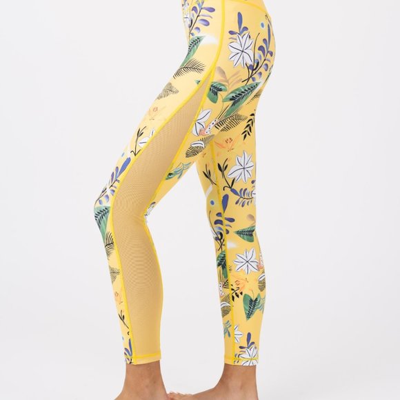 Zyia floral light n tights hi-rise 7/8 24" Size 4 - Picture 2 of 3